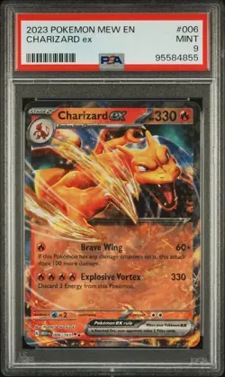 Charizard EX 006/165 2023 Pokemon Mew EN PSA 9 MINT - Image 2