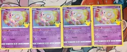 4x Mew Celebrations Holo Rare 011/025 Pack Fresh 2021 Pokemon 25th LOT OF 4 NM/M - Image 1