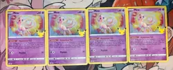 4x Mew Celebrations Holo Rare 011/025 Pack Fresh 2021 Pokemon 25th LOT OF 4 NM/M - Image 2