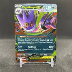 Mega Gengar EX Pokemon TCG 056/094 Extended Art Double Rare Phantasmal Flames NM - Image 1