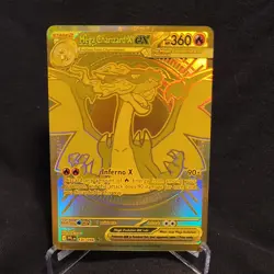 Pokemon TCG Gold Mega Charizard X EX 130/094 Phantasmal Flames NM - Image 1