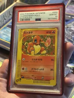 Pokemon Charmander McDonald's Japanese Holo Promo #004 PSA 10 Gem Mint - Image 1