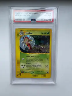 Pokemon Skyridge LEDIAN H14/H32 Holo PSA 10 Gem Mint - Image 1