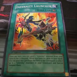 Yugioh Infernity Launcher TSHD-EN048 Super Rare 1st Ed LP - Image 1