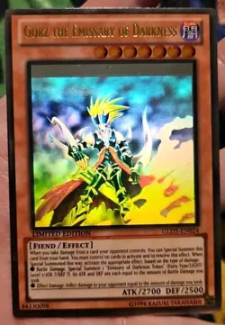 misprint foil shift Gorz the Emissary of Darkness GLD5-EN024 ghost rare yugioh - Image 1