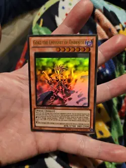 misprint foil shift Gorz the Emissary of Darkness GLD5-EN024 ghost rare yugioh - Image 2