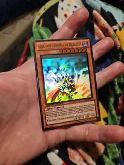 misprint foil shift Gorz the Emissary of Darkness GLD5-EN024 ghost rare yugioh - Image 3