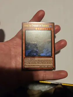 misprint foil shift Gorz the Emissary of Darkness GLD5-EN024 ghost rare yugioh - Image 5