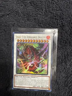 Yu-Gi-Oh! Snake-Eyes Vengeance Dragon #ALIN-EN040 Ultra Rare 1st Edition (NM) - Image 1