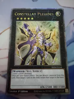 Yugioh Constellar Pleiades RA04-EN164 Quarter Century Secret Rare 1st Edition NM - Image 1