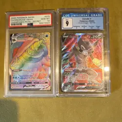 Pokemon 2020 Drednaw VMAX PSA GEM MT & Zarude V CGC 9 Graded Cards Lot - Image 1
