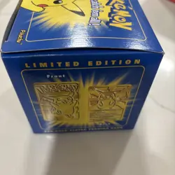 Vintage Sealed Pokemon Pikachu 23K Gold-Plated Trading Card With Red Pokeball Di - Image 2
