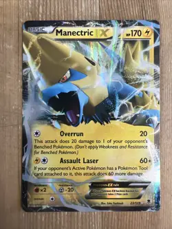 Manectric EX ULTRA RARE 23/119 XY Phantom Forces Pokemon card TCG NM HOLO - Image 1