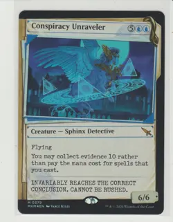 Conspiracy Unraveler Showcase Invisible Ink Foil Mythic MtG Card MKM 379 - Image 1