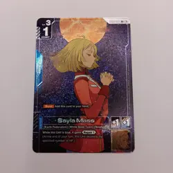 Sayla Mass GD01-087 R+ Rare Plus Alternate Art Foil Bandai Gundam Card Game - Image 1