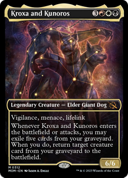 Kroxa and Kunoros (Showcase) FOIL March of the Machine NM CARD ABUGames - Image 1