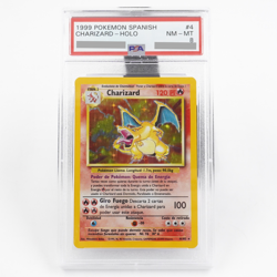 Pokemon TCG 1999 Spanish Charizard Holo Card 4/102 - Grade 8 Near Mint/Mint - Image 1