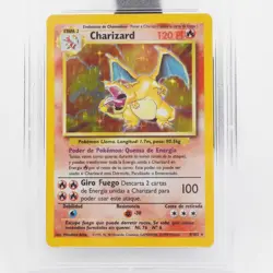 Pokemon TCG 1999 Spanish Charizard Holo Card 4/102 - Grade 8 Near Mint/Mint - Image 2