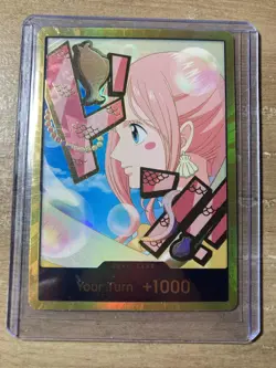 Premium Booster - The Best Vol. 2 DON!! card (Shirahoshi) Gold Don English NM - Image 1