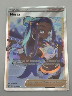 Nessa - 183/185 - Pokemon Vivid Voltage Sword & Shield Full Art Rare Card NM - Image 1