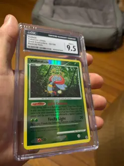 CGC 9.5 MINT+ Pokemon Great Encounters Reverse Holo 92/106 Volbeat Card 2008 - Image 2