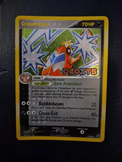 Crawdaunt 6/107 EX Deoxys Reverse Holo Stamped Pokemon Card EX Condition - Image 1