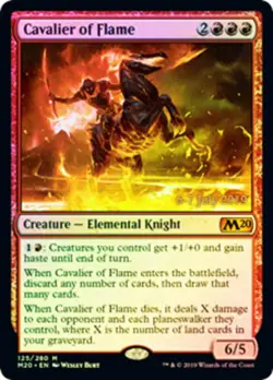 1x Cavalier of Flame - Foil - Prerelease Promo NM-Mint, English Prerelease Promo - Image 1