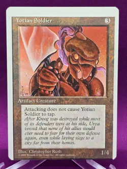 Yotian Soldier - Fourth Edition - Misprint Miscut Oddities MTG Magic *CCGHouse* - Image 4