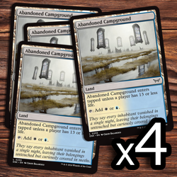 4x Abandoned Campground - Duskmourn - Magic the Gathering - Image 1