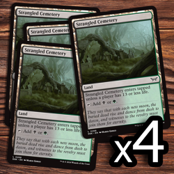 4x Strangled Cemetery - Duskmourn - Magic the Gathering - Image 1