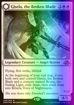 MTG Gisela, the Broken Blade (28s/79) Eldritch Moon Promos NM FOIL - Image 1
