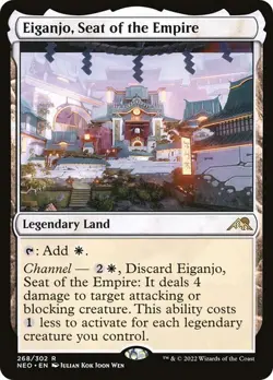 ** Eiganjo, Seat of the Empire ** [NM] Kamigawa Neon Dynasty MTG Rare Land - Image 1