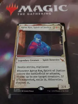 Mtg. Agrus Kos, Spirit of Justice. Foil Invisible Ink. Murders at Karlov Manor. - Image 1