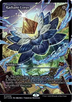 Radiant Lotus SHOWCASE FOIL Aetherdrift Magic MTG NM - Image 1