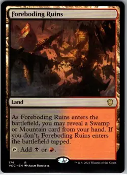 Foreboding Ruins VOC 174 - MTG - Commander: Innistrad: Crimson Vow Rare - Image 1