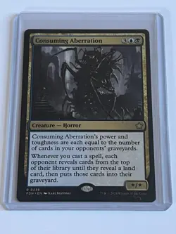Consuming Aberration 238 MTG Foundations 2024 Mint - 9.0 + Non Foil Rare - Image 1