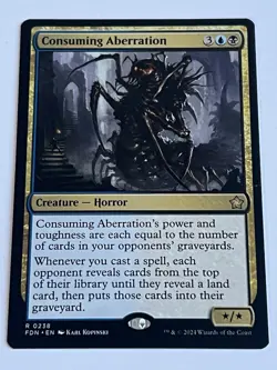 Consuming Aberration 238 MTG Foundations 2024 Mint - 9.0 + Non Foil Rare - Image 4