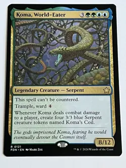 Koma World Eater 121 MTG Foundations 2024 Mint - 9.0 + Non Foil Rare - Image 4