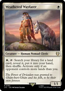 NM Weathered Wayfarer, MTG, Lord of the Rings, Magic the Gathering, 183 - Image 1