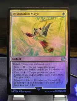 MTG - Restoration Magic (0030) Uncommon (FOIL) - FINAL FANTASY (FIN) - Image 1