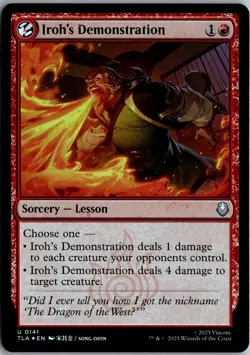 Iroh's Demonstration U Avatar: The Last Airbender 141 NM Foil Magic - Image 1