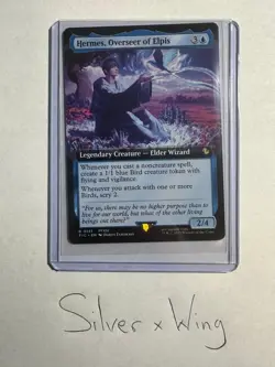 Hermes, Overseer of Elpis Extended Art x1, MTG, Final Fantasy, FIN, NM - Image 1