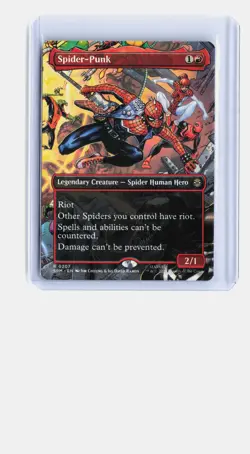 Spider-Punk (0207) (Borderless) MTG Marvel's Spider-Man #207 Rare - Image 1