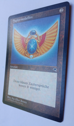 Sapphire Medallion Charlie Brown medallion MISPRINT MTG German - Image 4