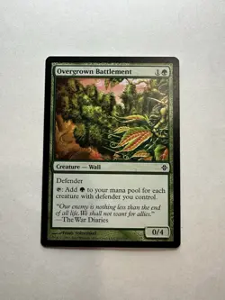 Overgrown Battlement LP Rise of the Eldrazi Magic The Gathering Mtg Light Play - Image 1