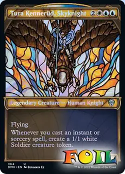 Tura Kennerud Skyknight Textured Foil 364 MTG Dominaria United Uncommon NP Foil - Image 1