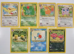 2001 Lot Of 7 Pokemon Cards - Southern Islands - Vileplume - Wartortle - Ivysaur - Image 1