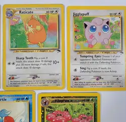 2001 Lot Of 7 Pokemon Cards - Southern Islands - Vileplume - Wartortle - Ivysaur - Image 3