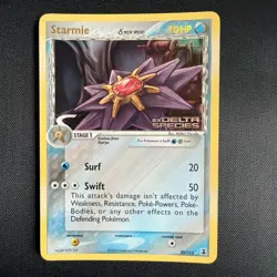Pokemon TCG Starmie EX Delta Species 30/113 Reverse Holo Rare Stamped NM - Image 2