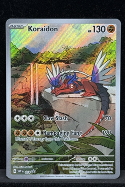 Pokemon TCG Koraidon SV Black Star Promos SVP014 Holo Double Sleeved NM 2023 - Image 1